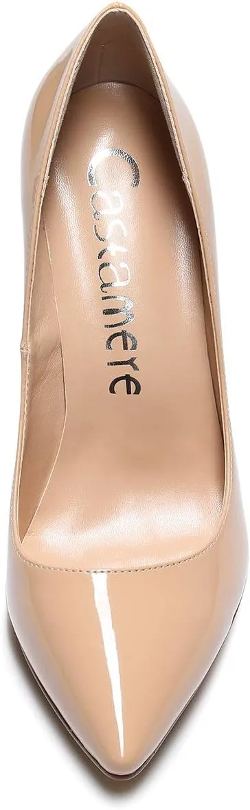 Castamere Womens High Heels Pointed-Toe Slip-on Stilettos Pumps 4Inch Heel Shoes