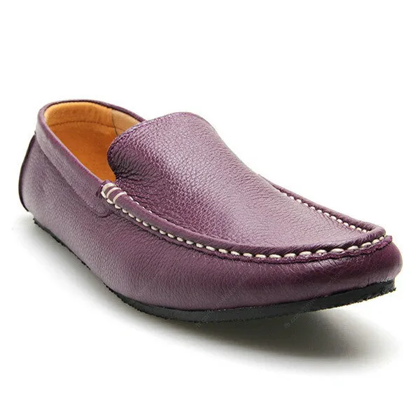 Casualist Leather Loafer Wrinkle Soft Purple Passion