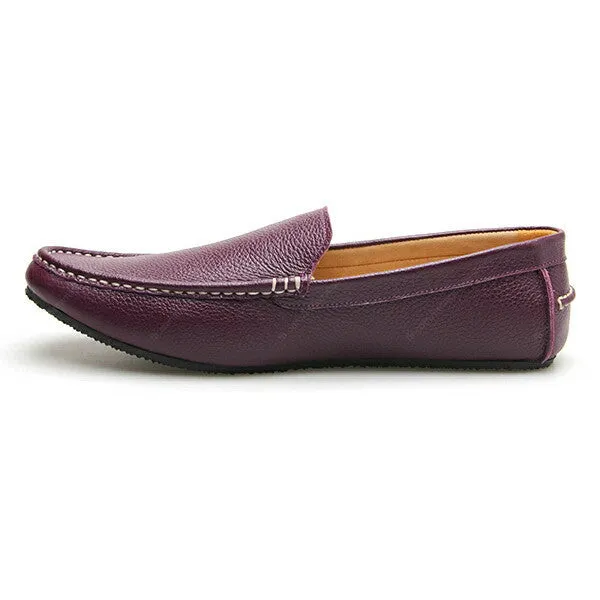 Casualist Leather Loafer Wrinkle Soft Purple Passion