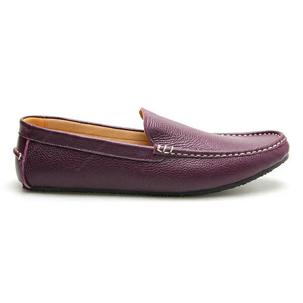 Casualist Leather Loafer Wrinkle Soft Purple Passion
