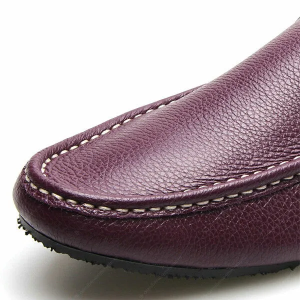 Casualist Leather Loafer Wrinkle Soft Purple Passion