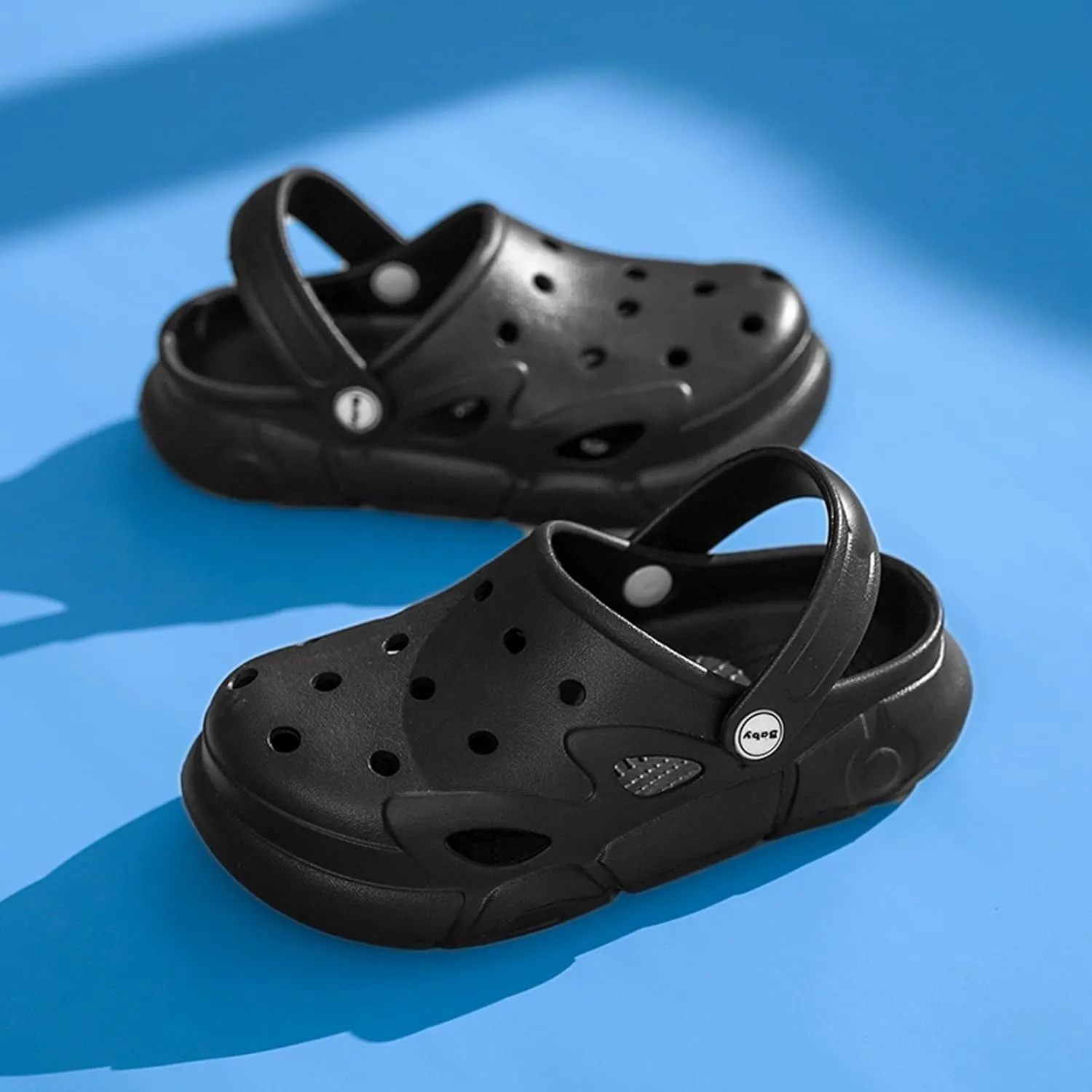 CERYTHRINA Little Kids Clogs Girls Boys Slide Lightweight Garden Shoes Slip-on Beach Pool Shower Slippers