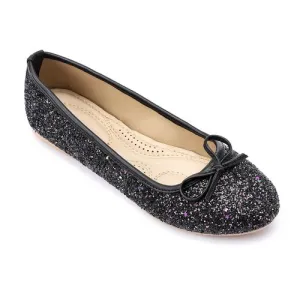 Charcoal Comfortable Glittery Ballerina