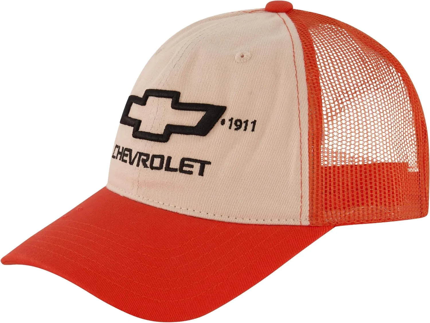 Chevrolet Truck Hat, Logo Mesh Adjustable Snapback Baseball Cap with Curved Brim, Multi, One Size