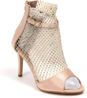 Chic ARIANA Glitter Mesh Shootie