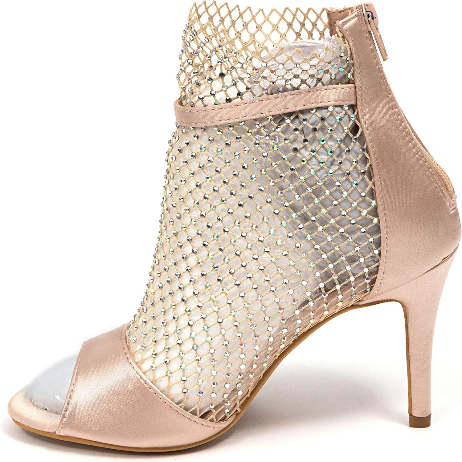 Chic ARIANA Glitter Mesh Shootie