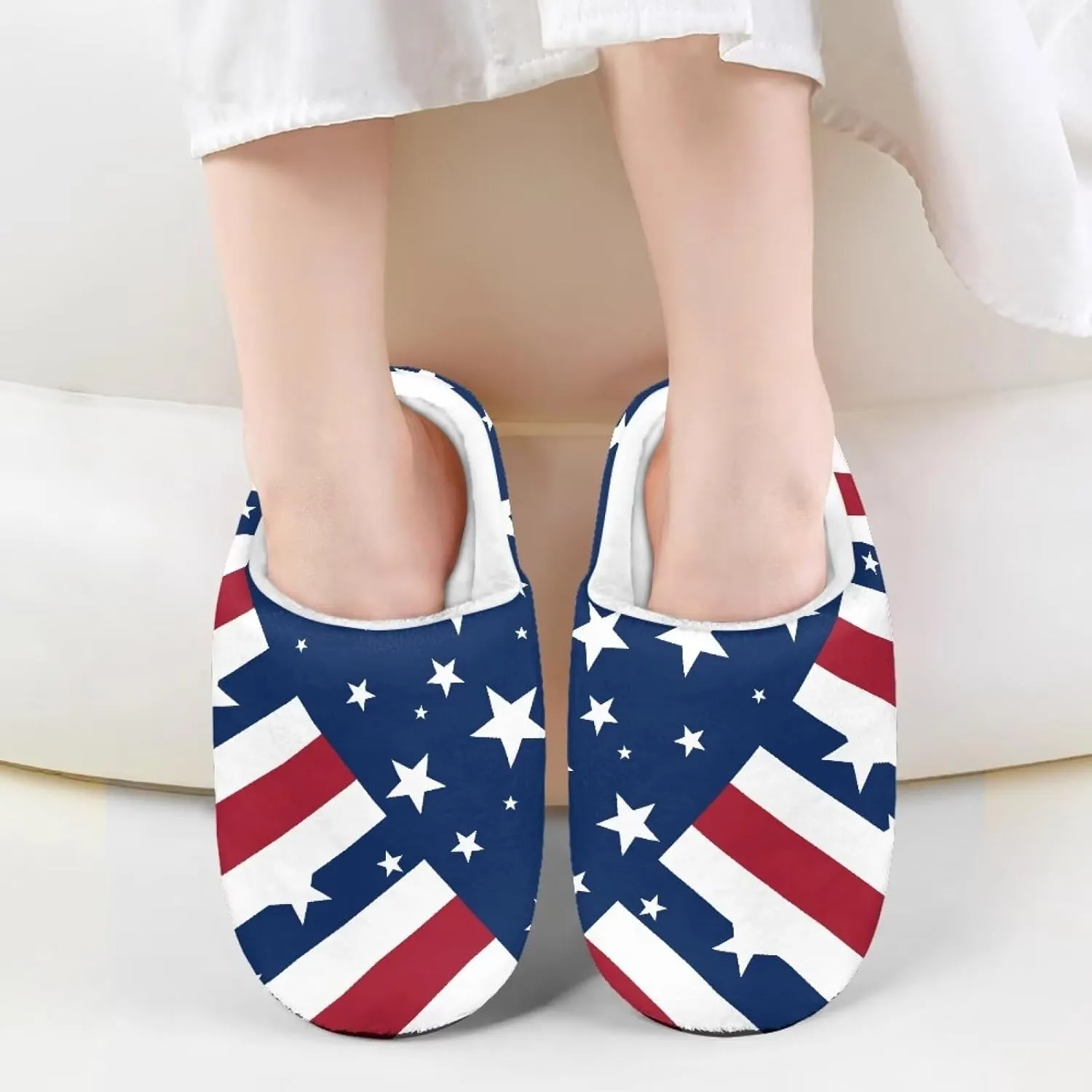 Children's Plush Slippers Fuzzy House Non-Slip Home Warm Slipper Indoor Soft Shoes with Slide-in for Winter Bedroom