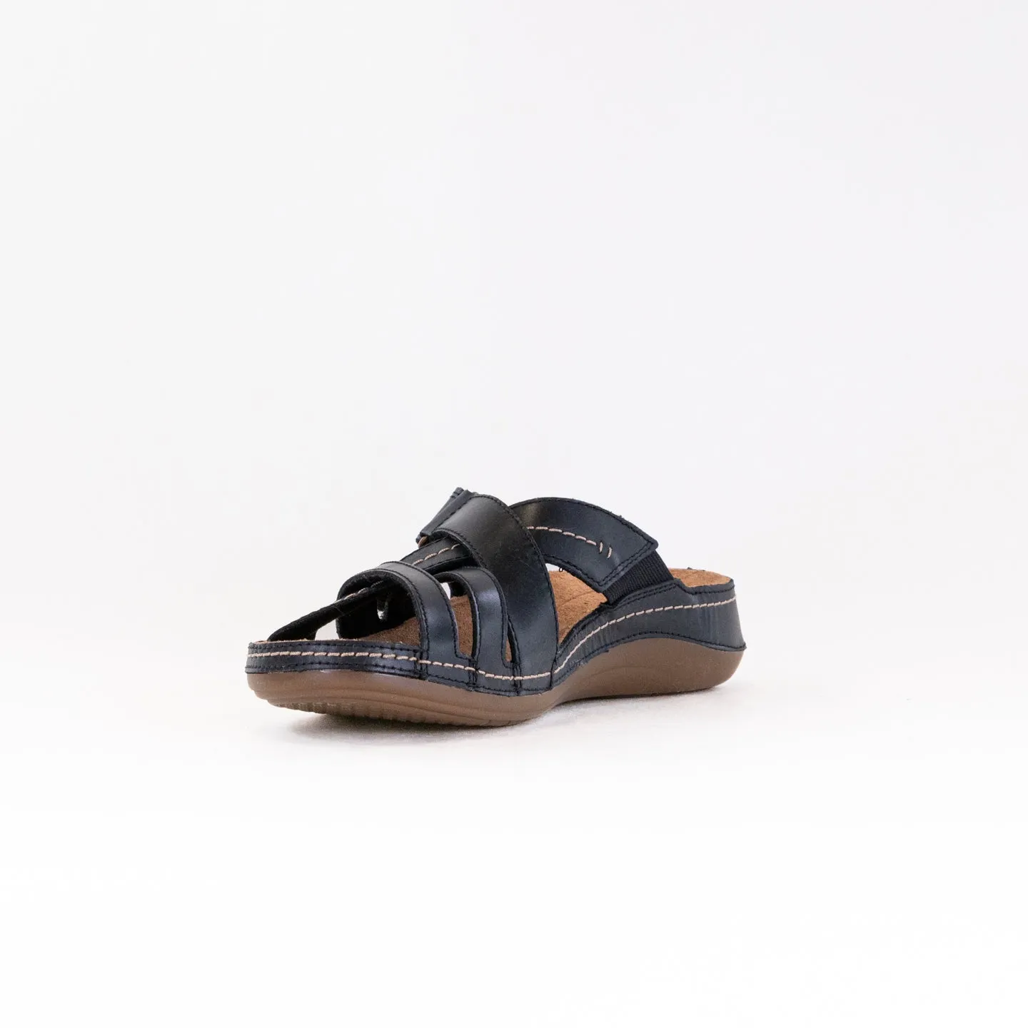 Clarks Cecily Slide (Women's) - Black Leather