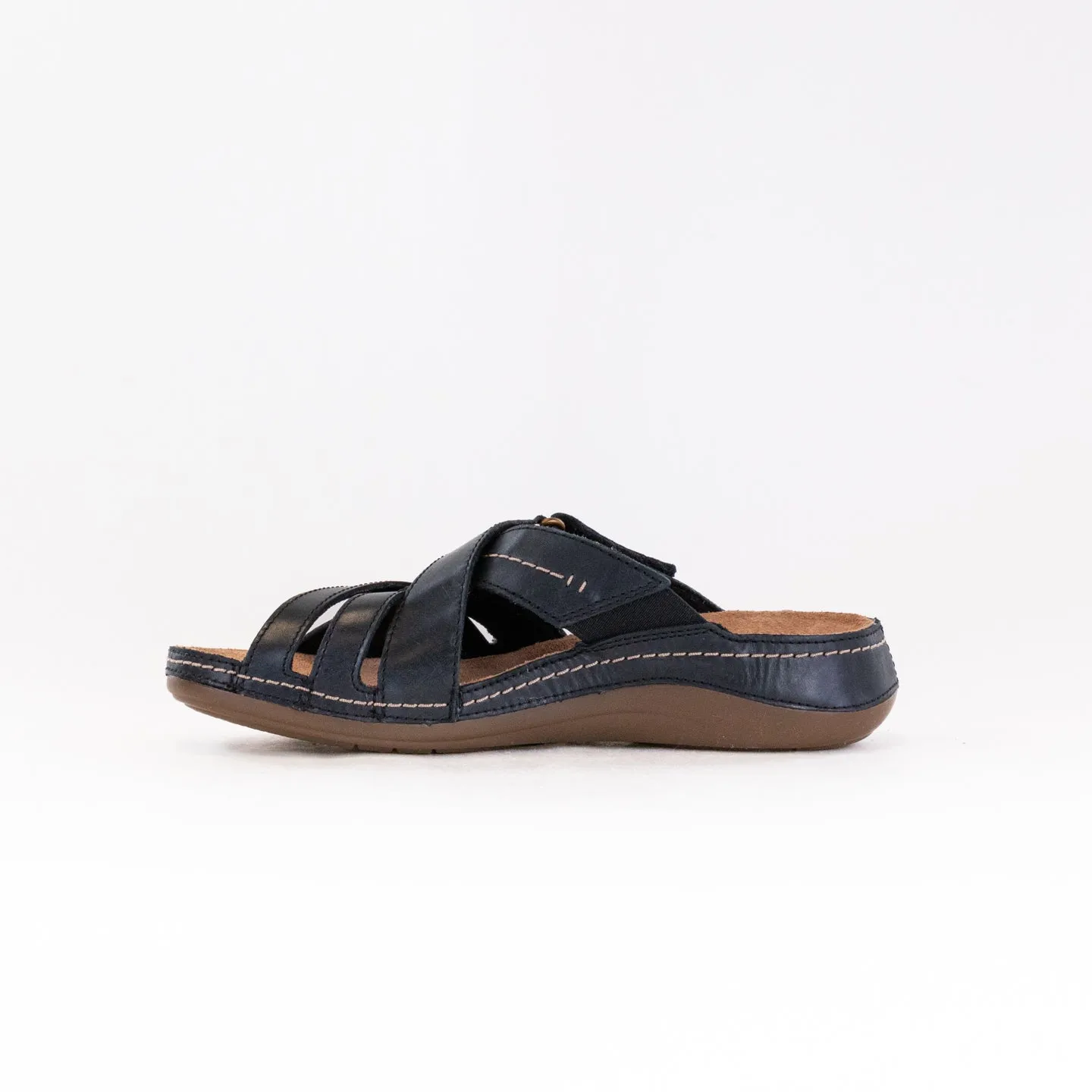 Clarks Cecily Slide (Women's) - Black Leather