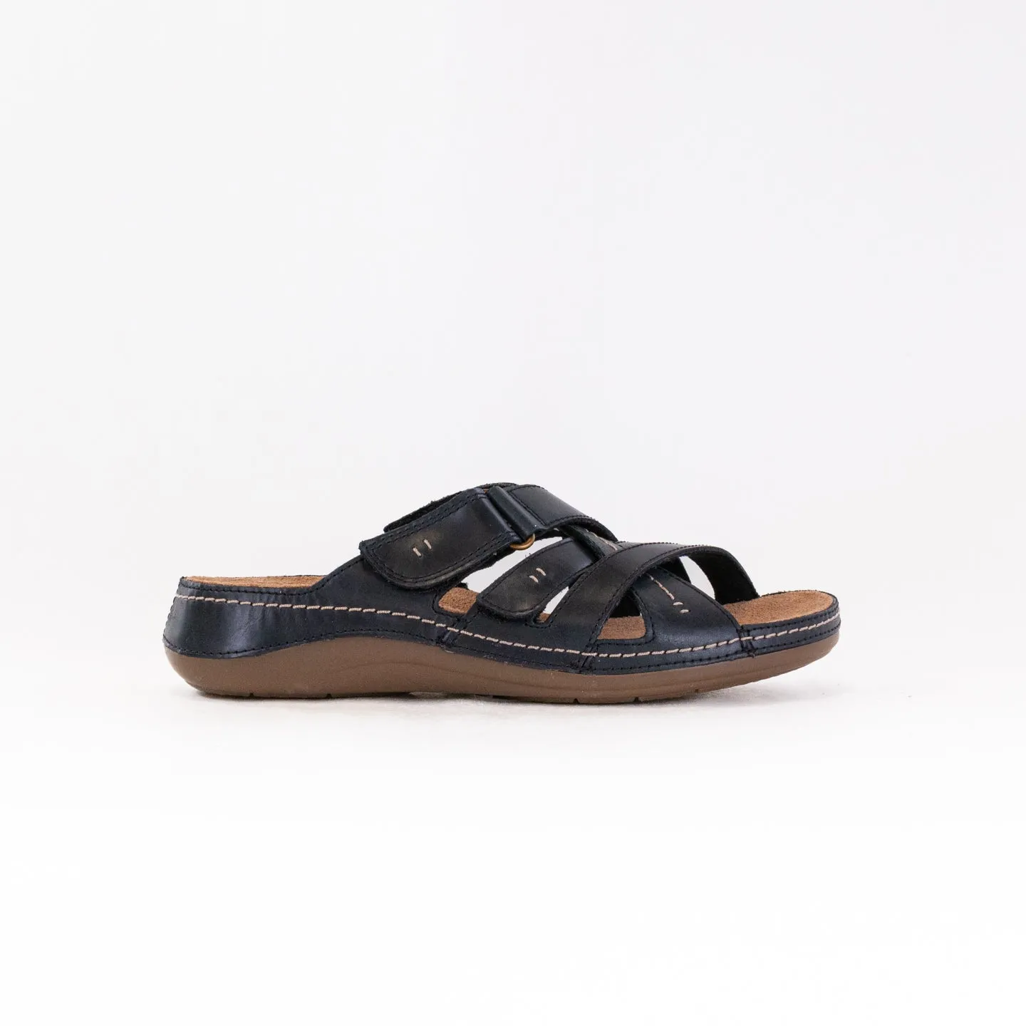 Clarks Cecily Slide (Women's) - Black Leather