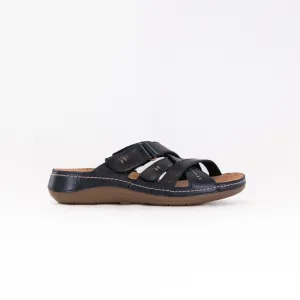 Clarks Cecily Slide (Women's) - Black Leather