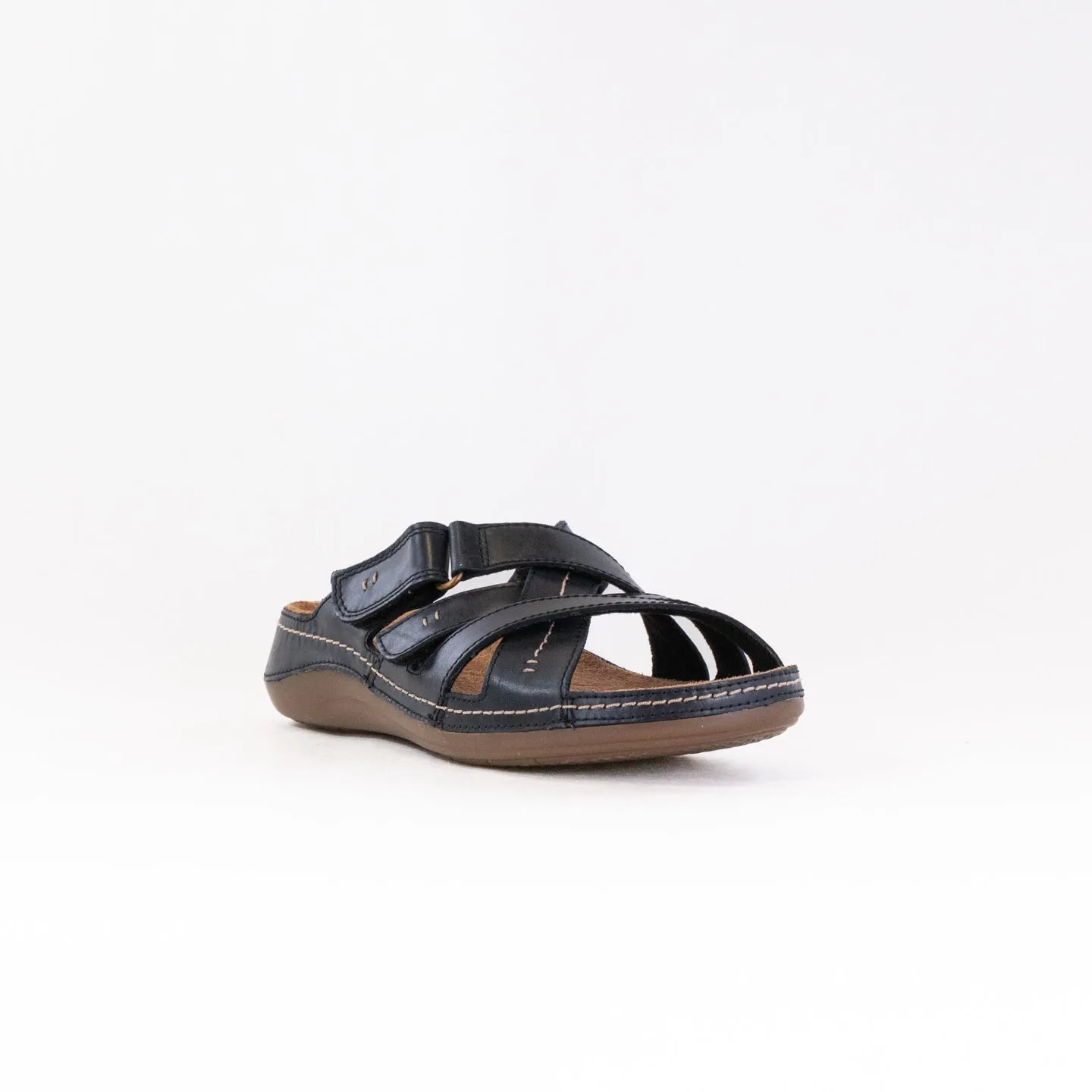 Clarks Cecily Slide (Women's) - Black Leather
