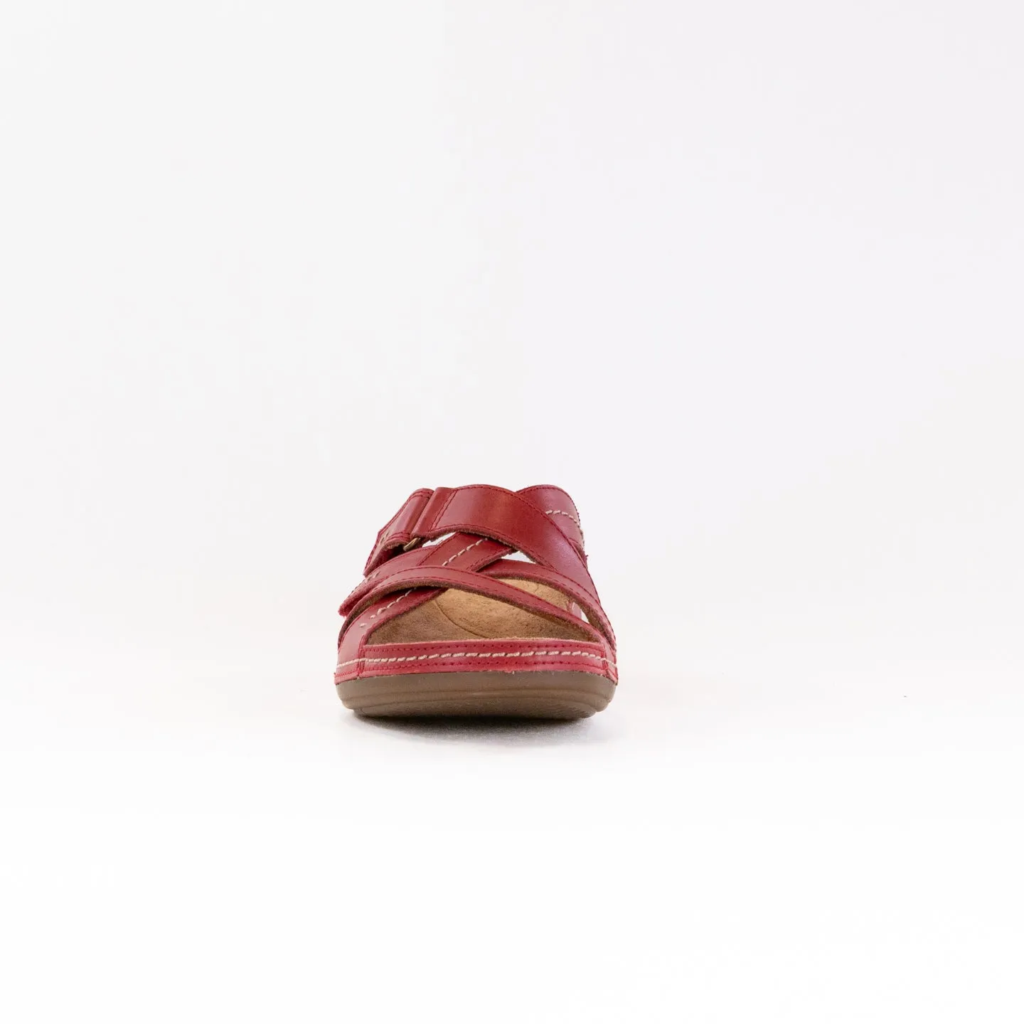 Clarks Cecily Slide (Women's) - Red Leather