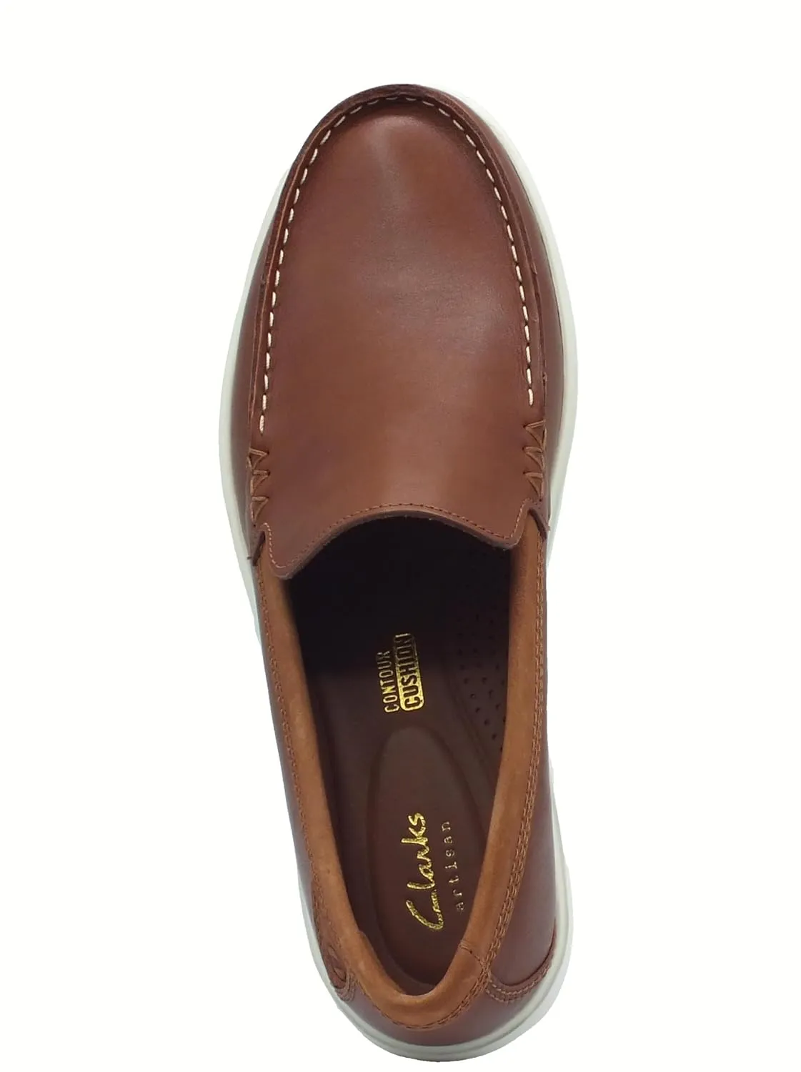 Clarks Men's Bratton Loafer, Dark Tan, 9.5 Men