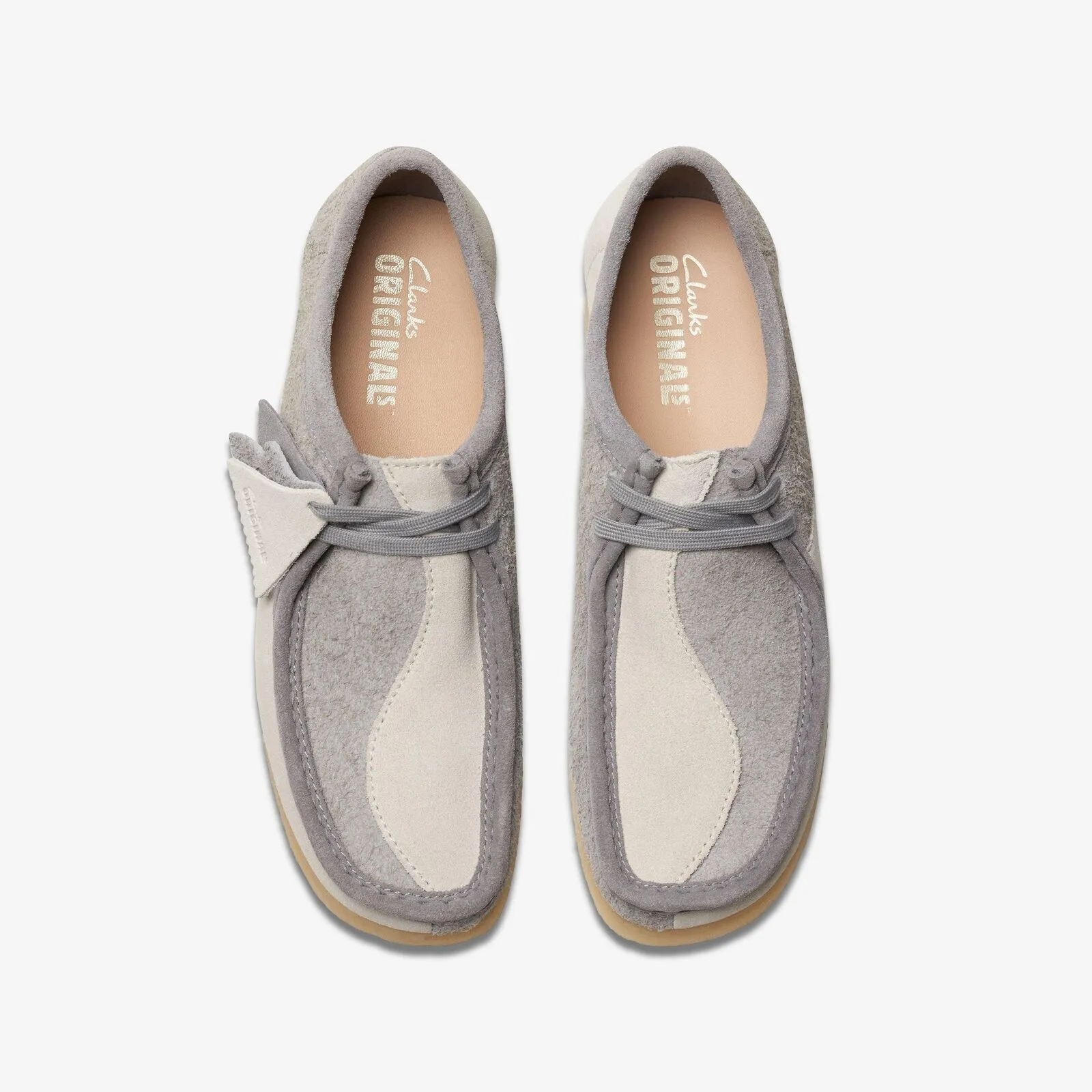 Clarks Men's Wallabee Grey/Off White 26176525