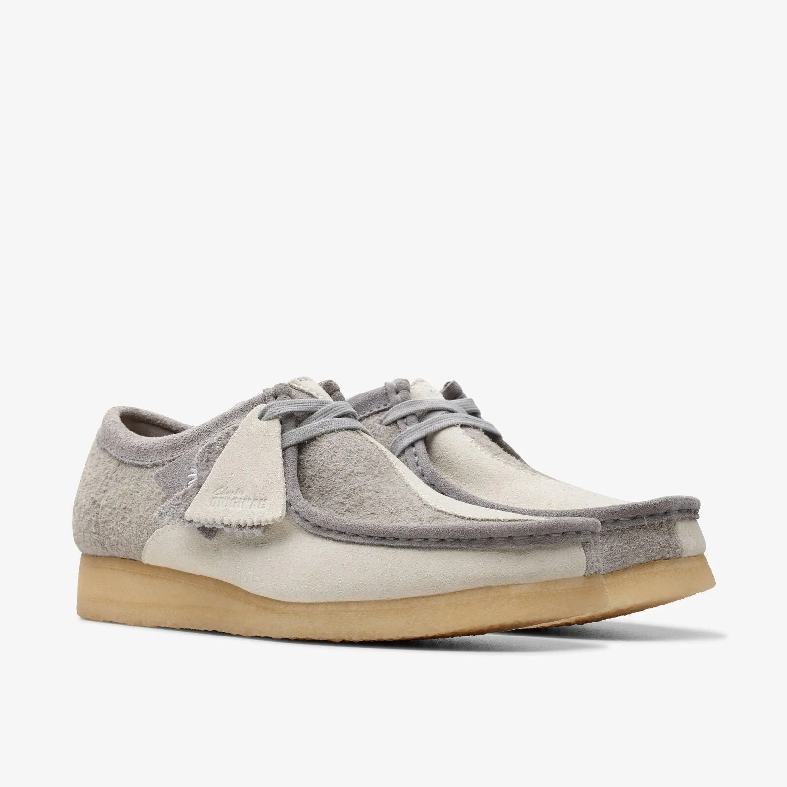 Clarks Men's Wallabee Grey/Off White 26176525