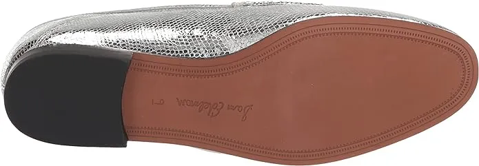 Classic Giant discount On Chain Loraine Soft Silver Flat Sam Detailed Edelman Vamp Loafers Free international delivery Slip