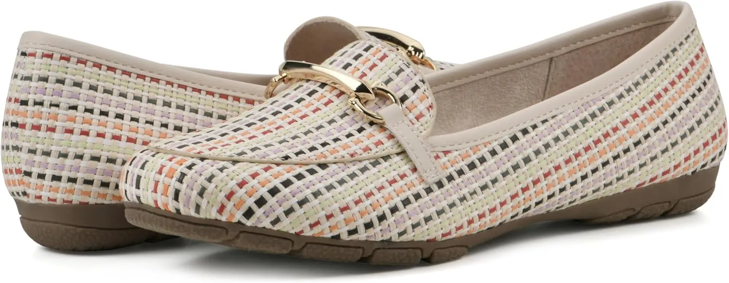 CLIFFS BY WHITE MOUNTAIN Women's Glowing Cushioned Loafer Flat