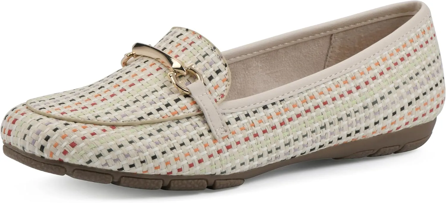 CLIFFS BY WHITE MOUNTAIN Women's Glowing Cushioned Loafer Flat