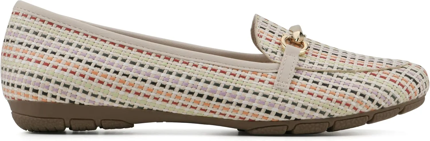 CLIFFS BY WHITE MOUNTAIN Women's Glowing Cushioned Loafer Flat