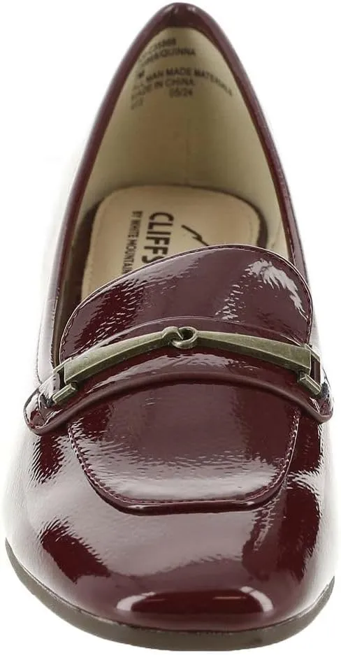 CLIFFS BY WHITE MOUNTAIN Women's Quinna Cushioned Block Heel Loafer Pump