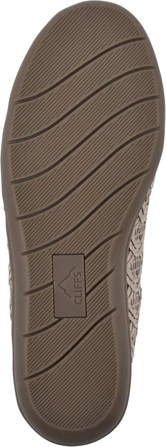 CLIFFS BY WHITE MOUNTAIN Women's Twisty Woven Moccasin Style Loafer Flat