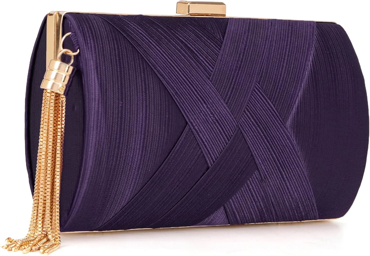Clutch Purses for Women Formal Evening Clutch Purse Shoulder Cross Body Bags for Wedding Party Handbag with Tassel