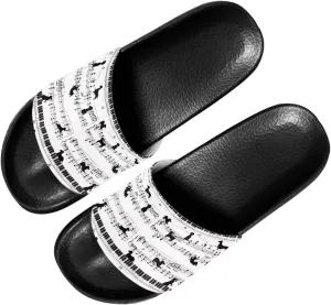 Coloranimal Retro Sunflower Women's Slide Sandals with Slip on Breathable Lightweight House Slippers Size US5-US13
