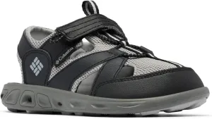 Columbia Youth Techsun Wave Sandal, Black/Steam, 3