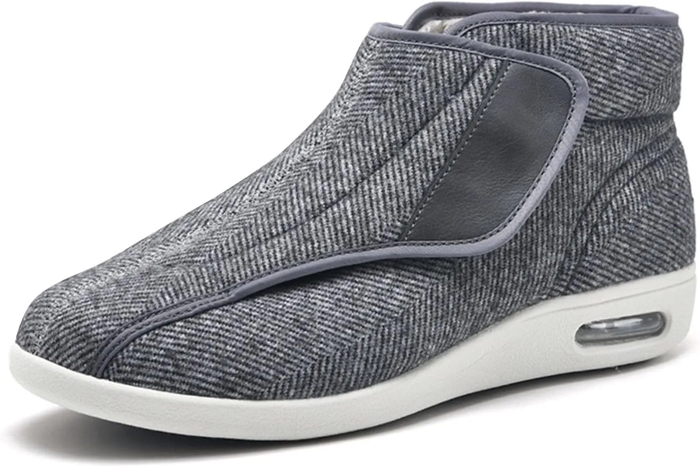 Comfortable Casual Shoes, Extra Wide Fit Diabetic Shoes Walking Shoes Middle-Aged and Elderly Warm Middle and High Top