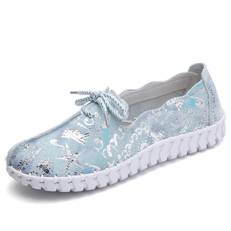 Comfortable flat women's slip-on shoes