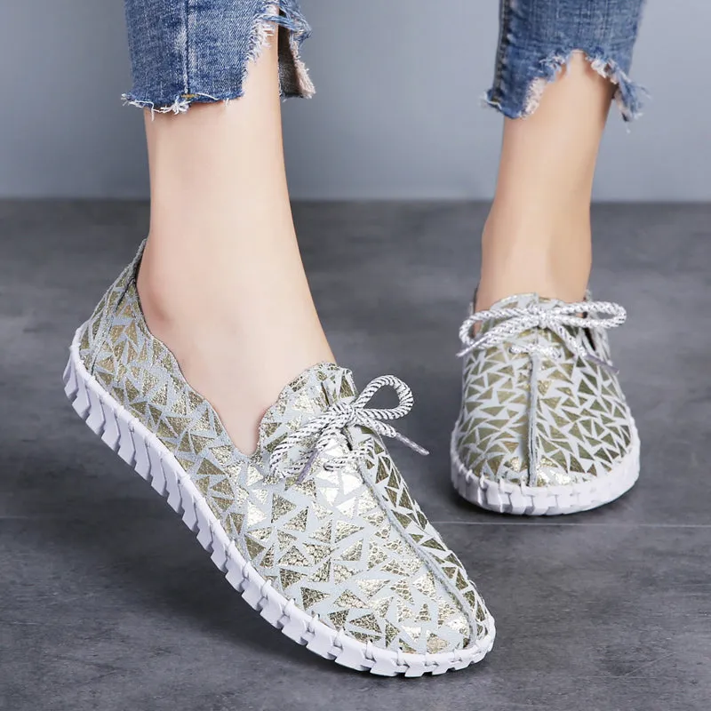 Comfortable flat women's slip-on shoes