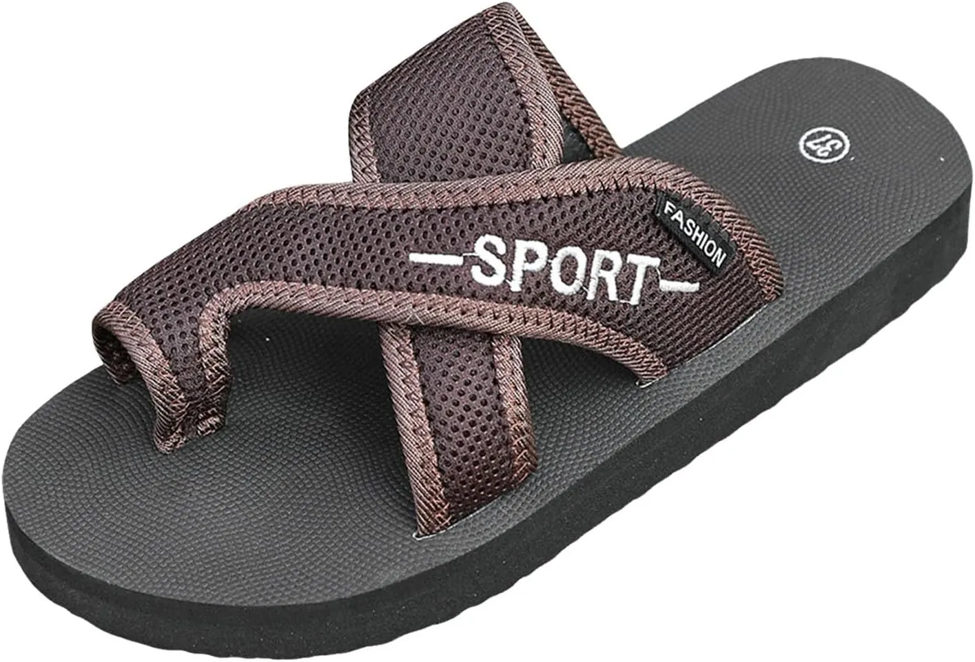 Comfortable Slide Sandals Spring And Summer Flat Soled Fashionable Casual Open Toe Beach Mesh Sandals For Women Large