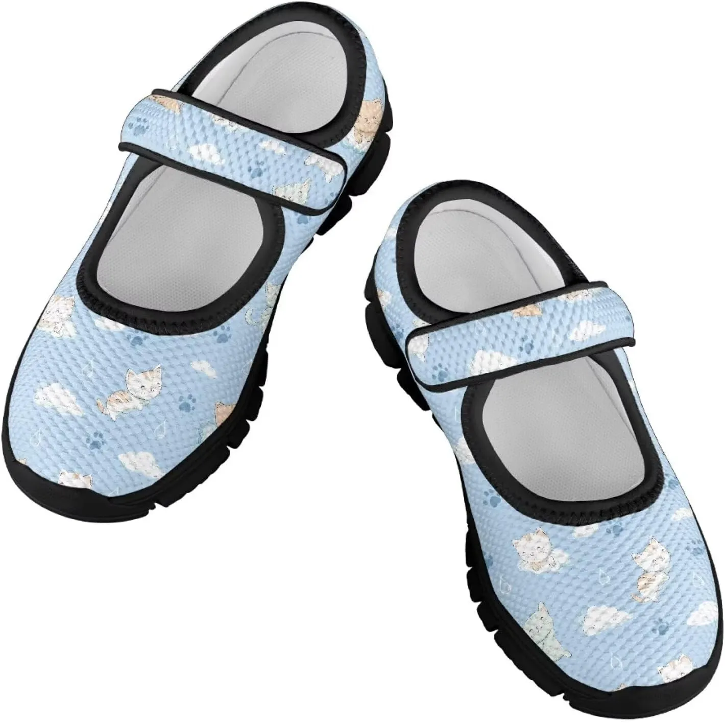 Comfortable Slip-On Sneaker for Girls,Girls'Mary Jane Shoes for Party,Cartoon Walking Flat Shoes for Daily Wear