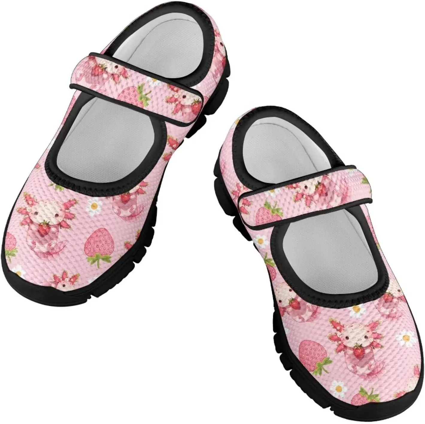 Comfortable Slip-On Sneaker for Girls,Girls'Mary Jane Shoes for Party,Cartoon Walking Flat Shoes for Daily Wear