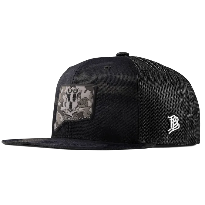 Connecticut Camo Flat Trucker