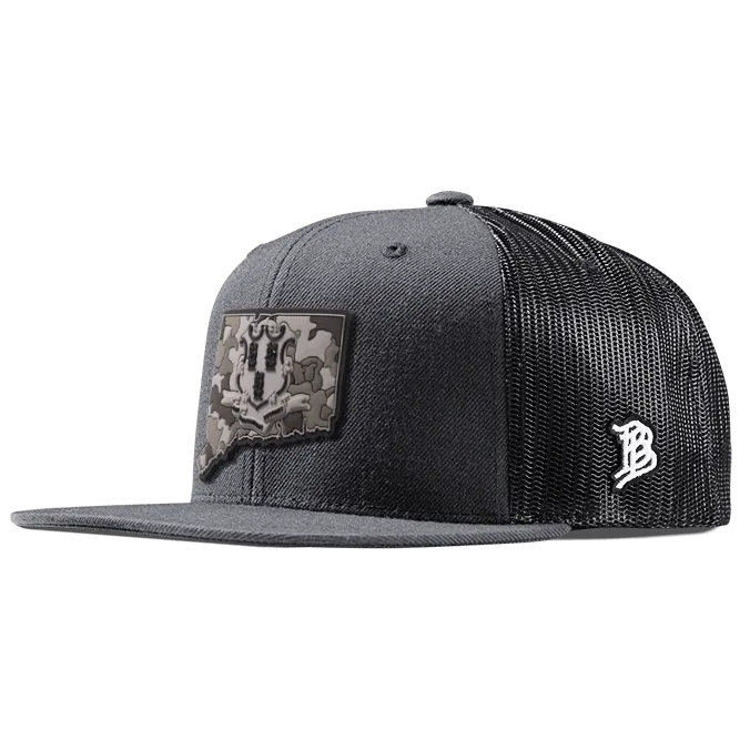 Connecticut Camo Flat Trucker