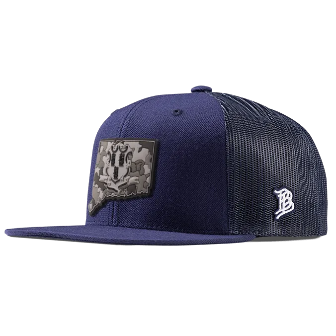 Connecticut Camo Flat Trucker
