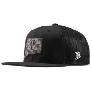 Connecticut Camo Flat Trucker