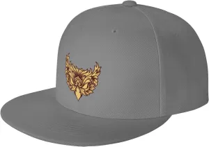 Cool Eagle Eye Snapback Hat Adjustable Flat Bill Brim Baseball Cap for Men Women Hats