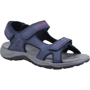 Cotswold Freshford Women's 3 Strap Adjustable Sandal Navy Berry