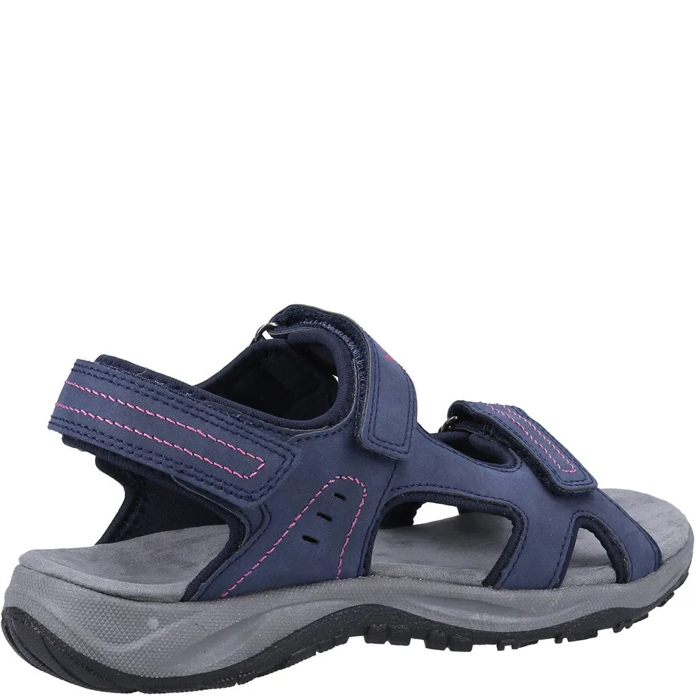 Cotswold Freshford Women's 3 Strap Adjustable Sandal Navy Berry
