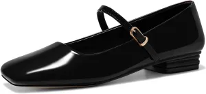 Coutgo Women's Mary Jane Flats Closed Square Toe Ballet Flat Dressy Comfortable Slip on Shoes