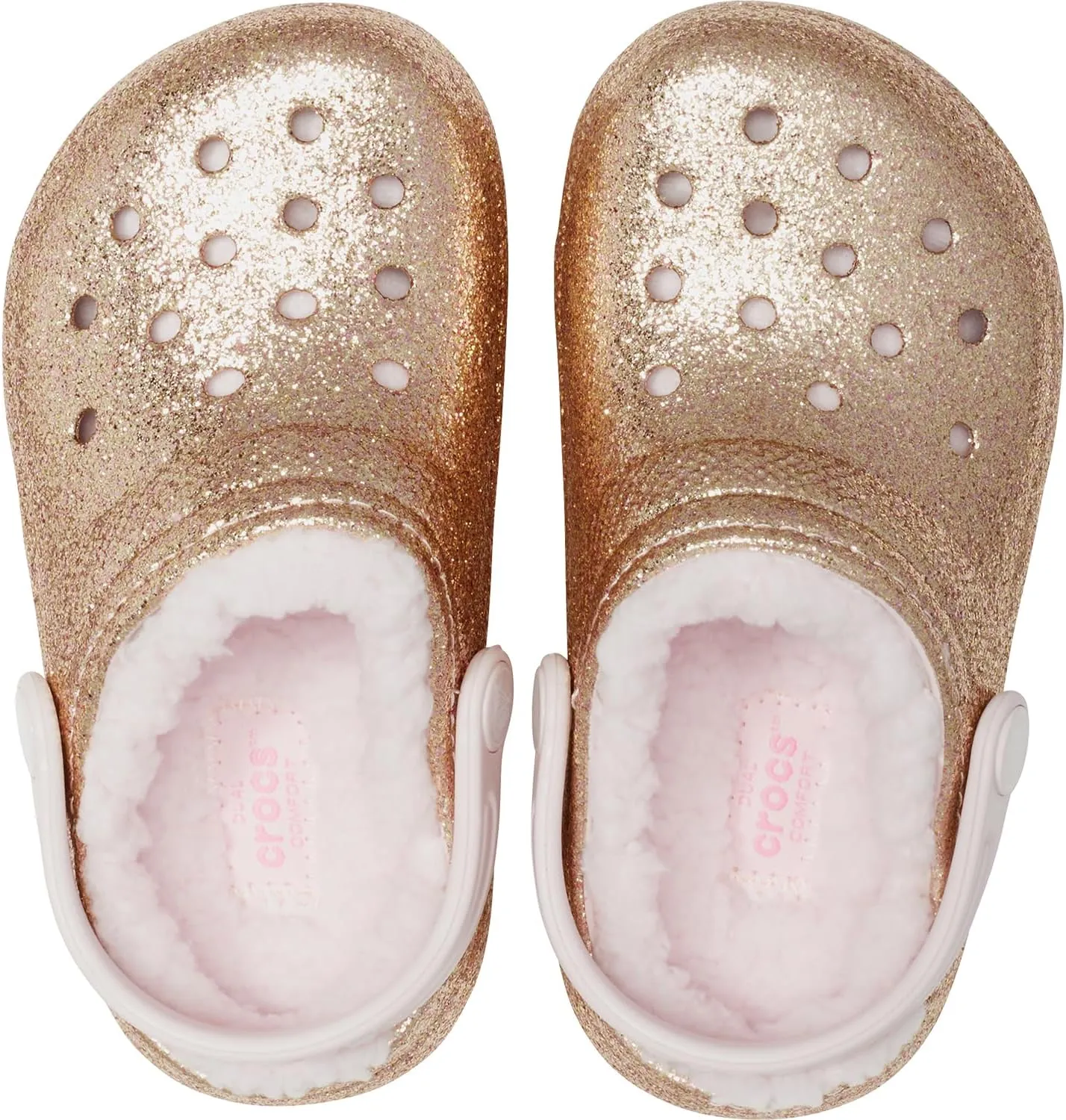 Crocs Kid's Classic Lined Glitter Clog