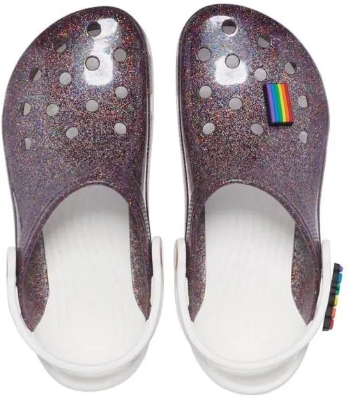 Crocs Unisex-Adult Classic Translucent Glitter Clog