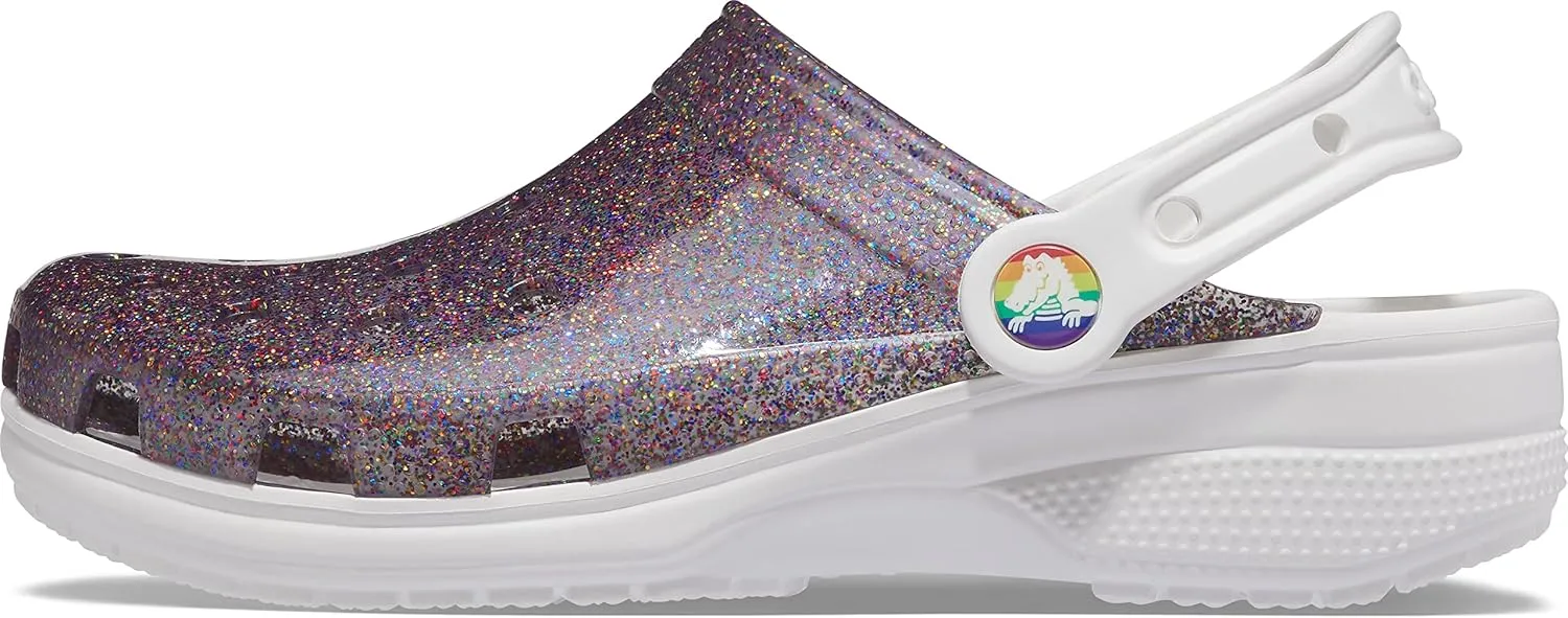 Crocs Unisex-Adult Classic Translucent Glitter Clog