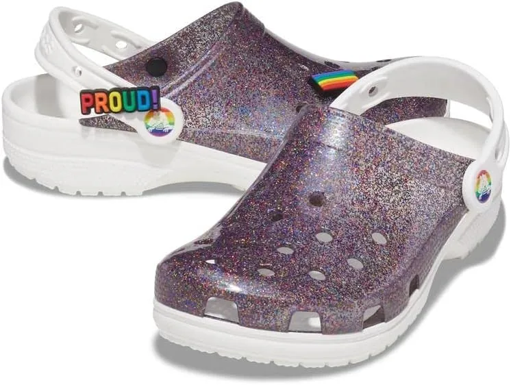 Crocs Unisex-Adult Classic Translucent Glitter Clog