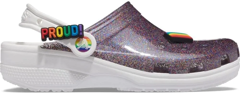 Crocs Unisex-Adult Classic Translucent Glitter Clog