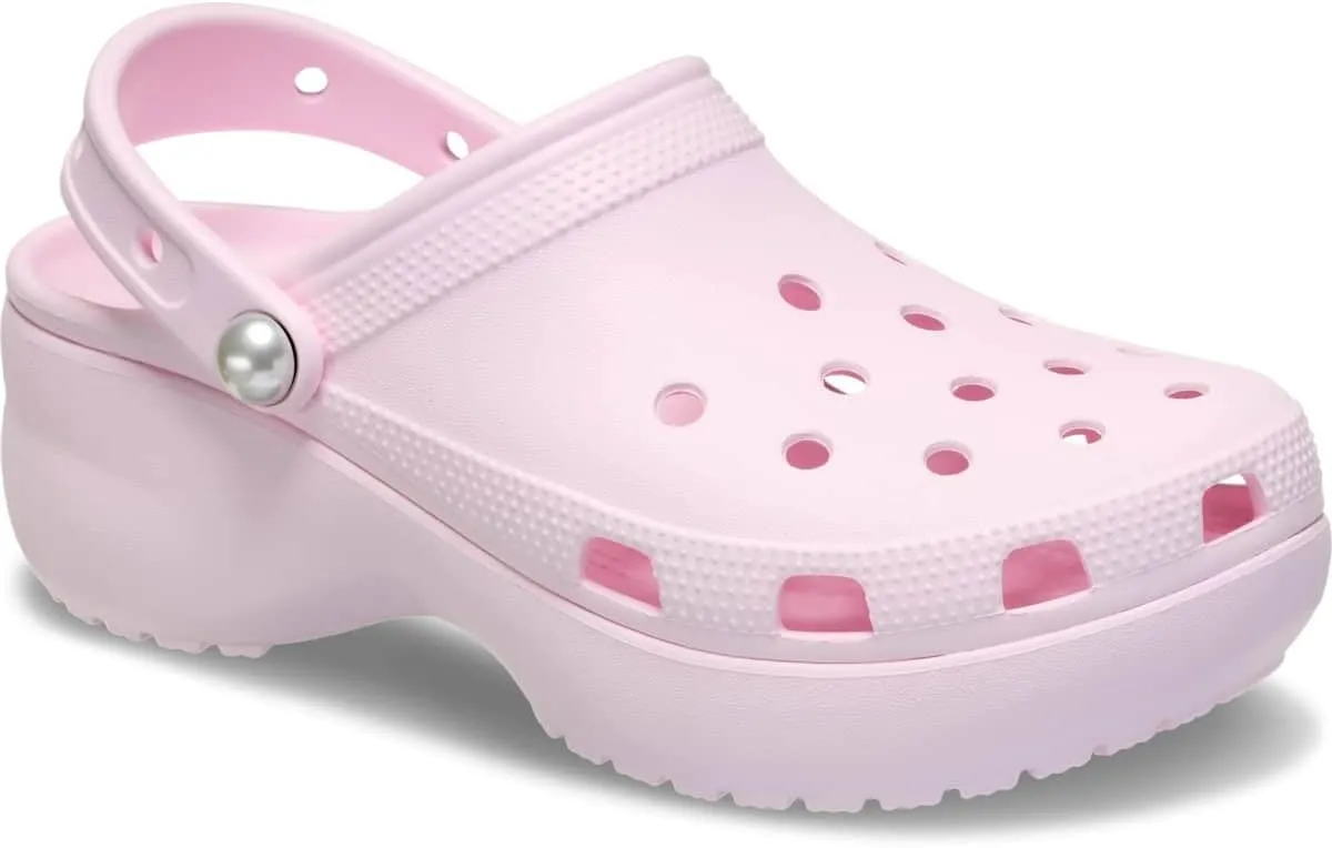Crocs Women's Classic Platform Pearl Clog