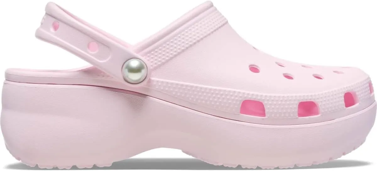 Crocs Women's Classic Platform Pearl Clog